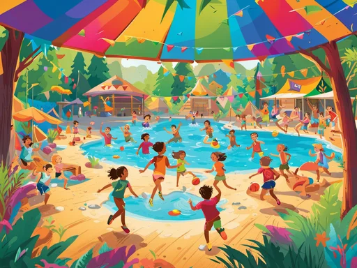 Summer Camp: Joyful, Swimming, Archery. And Laughter.