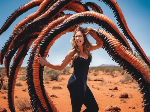 Giant Worm Plagues A Poor Confused Sheila!