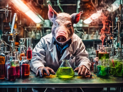 Crazy Johnny's Frankenstein Pig-Human Kidney