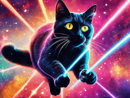 Intergalactic Feline Phenomenon: NASA's Psyche Purr-fect Laser Show