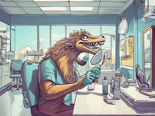 Galactic Tooth Heist: Earth Dentist's Outrageous Odyssey in a Mouth