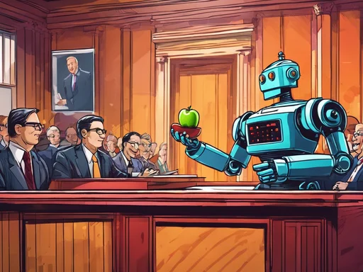 Tech Titans Tangle Over Tales: An Absurdist Chronicle
