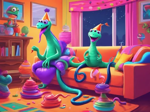 Slithering Shenanigans: Australia's Reptilian Roomies Run Riot
