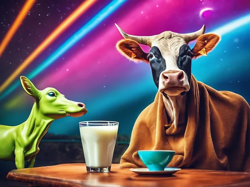 Earthlings' Milky Misadventures: Daring Dairy Delirium