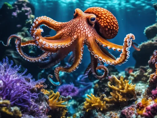 Intergalactic Slugfest: Octopus vs. Eel in an Epic Underwater Brawl