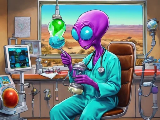 Alien Zog Mocks Earth's Liver Transplant Drama