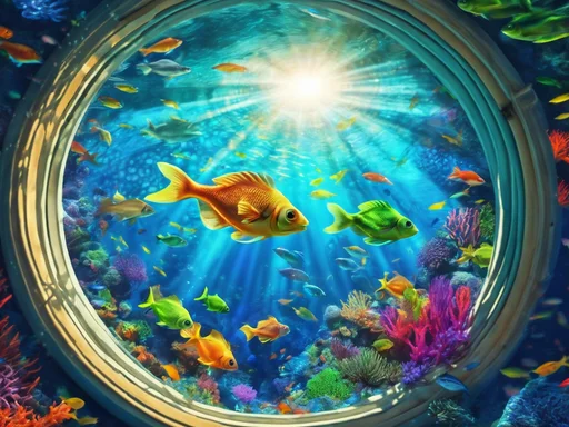 Earthlings' Underwater Light Circle: A Cosmic Comedy of Errors