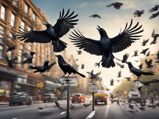 Earthlings Cower Before Feathered Overlords: The Great Crow Uprising