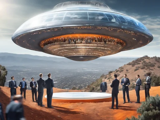 Tech Tycoons Grovel Before Earth's Orange Overlord