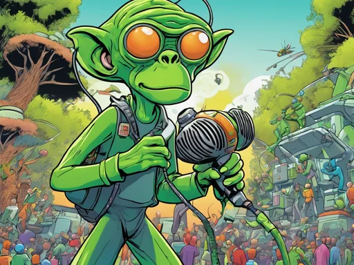 Zog's Zany Monkey Mayhem: Earth's Primates Stage Daring Escape!