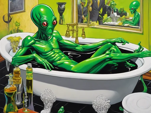 Earthlings Bathe in Planet Juice While Discussing How to Save It
