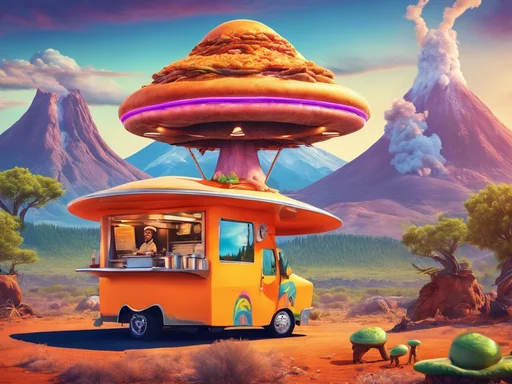 Zog's Zany Zinger: Mammoth Munchies - Earth's Prehistoric Fast Food Fiasco!