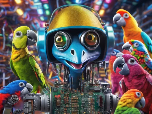 Earthlings' Primitive Digital Parrots Squawk in Competition