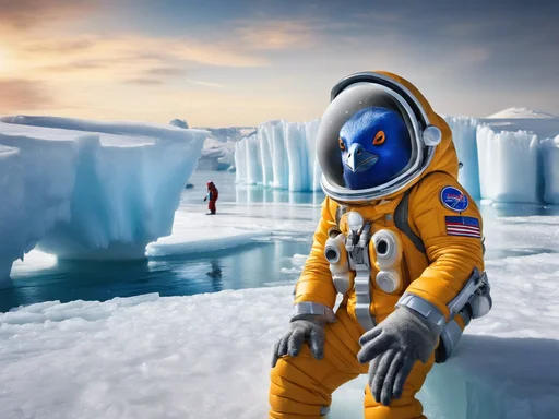 Frozen Fanatics: Bills Buffaloons Baffle Bewildered Alien in Antarctica