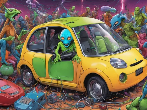 Zog's Zany Take: Earthlings Zapped by E.V. Charger Chaos!