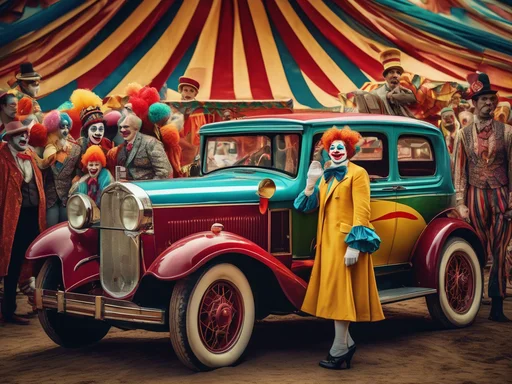 Elon Musk and His Clown Car: A Road Trip Through Surreal Ads
