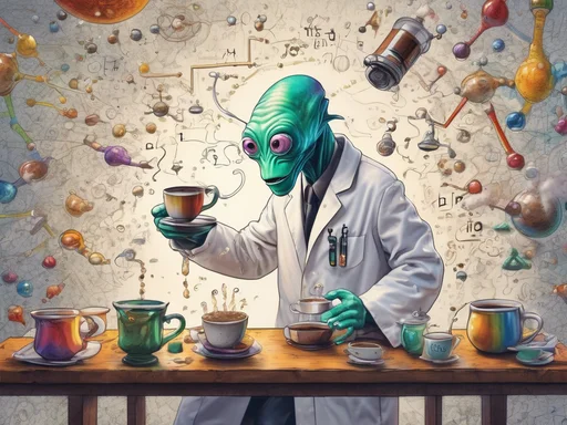 Alien Zog Mocks Earthlings' Obsession with Perfect Coffee Pour