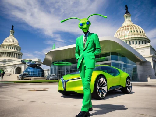 Earthlings' Zany Tax Scheme Zaps Electric Chariots