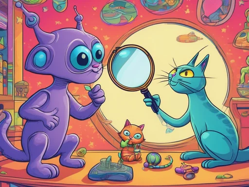 Zog's Intergalactic Scoop: Earth Felines Sniff Out Their Human Slaves!