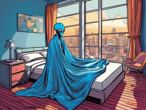 Earthlings' Absurd Quest for 'Cool' Sleep: Zog's Take on Cooling Blankets