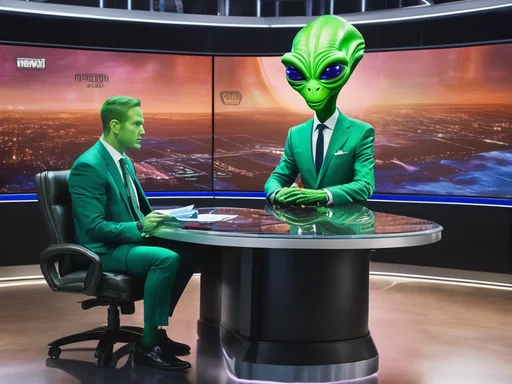Alien Zog Mocks Earthling's News Acquisition Shenanigans