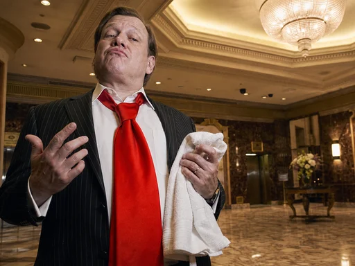 Ronald Trumpet Solves Greenwashing By Folding His Own Towels
